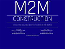 Tablet Screenshot of m2mconstruction.com